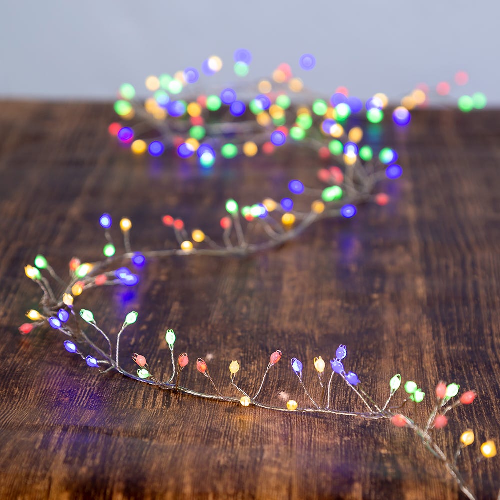 Kurt Adler 300-Light Multicolored Superbright LED Cluster Light Set